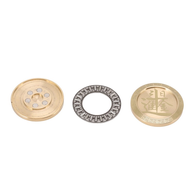 Magnetic Push Slider Stress Relief Round Portable EDC Push Slider