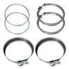 IBESTWOLF 6PCS DPF Gasket and Clamp Kit Compatible with Detroit