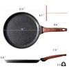 Kordisen Crepe Pan Nonstick, 12 Inch Dosa Pan with Spreader,