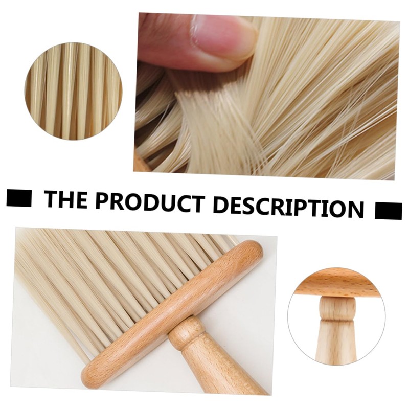 FRCOLOR 1pc Practical Beard Brush with Unique Handle Design Ergonomic