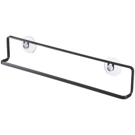 Yamazaki Tower Towel Rail Steel Black One Size