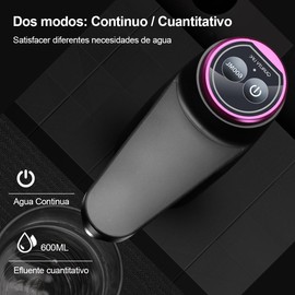 JZZB Bomba Dispensadora De Agua Eléctrica Y Recargable,dispensador De Agua Portátil,con Carga Eléctrica USB E Interruptor De Apagado Automático(Negro)