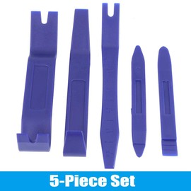 Suuonee Car Panel Removal Tool for Removing the Vehicle Trim, Pack of 5 Car Interior Exterior Dash Moulding Trim Audio Door Panel Open Removal Tools, Blue