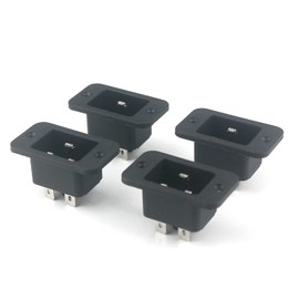 Aoowei IEC320 C20/3 Pin Male Plug Inlet Power Socket Connector AC 250V/16A (4 Pcs)