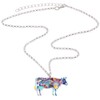 DUOWEI - Collar de metal con diseño de vaca lechera