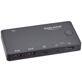 Delock 11477 HDMI / USB-C KVM Switch 4K 60Hz with USB 2