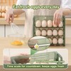 Longhuo 60 Grid Container, 2 Pack Egg Holder for Fridge,