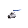 Tyenaza Stainless Steel Ball Valve, 1/2Inch Full Port Female to Female Valve for Water, Oil, and Gas with Locking Handle and Blue PVC Cover