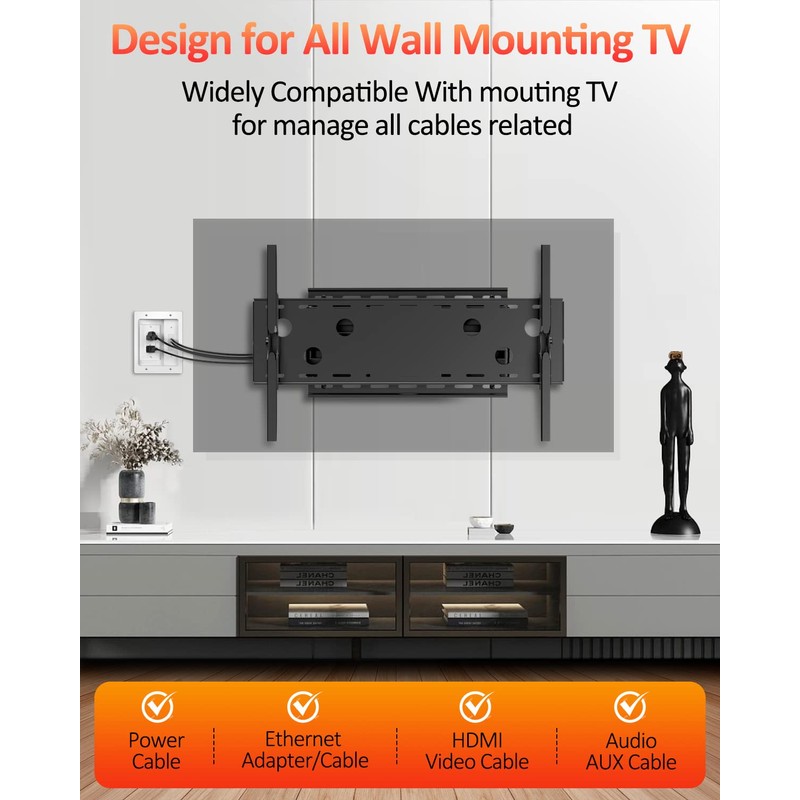 Elecpow in Wall Cable Management Kit, Hide TV Power Cables