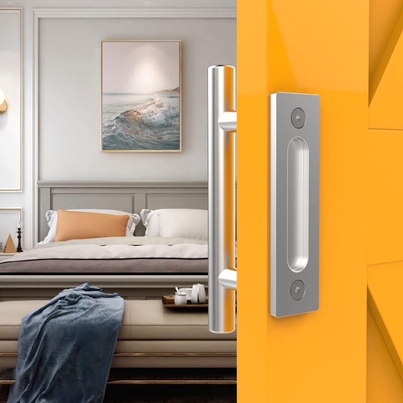 QINAIXQM 12''/30CM Sliding Barn Door Handle Double Sided Pull and