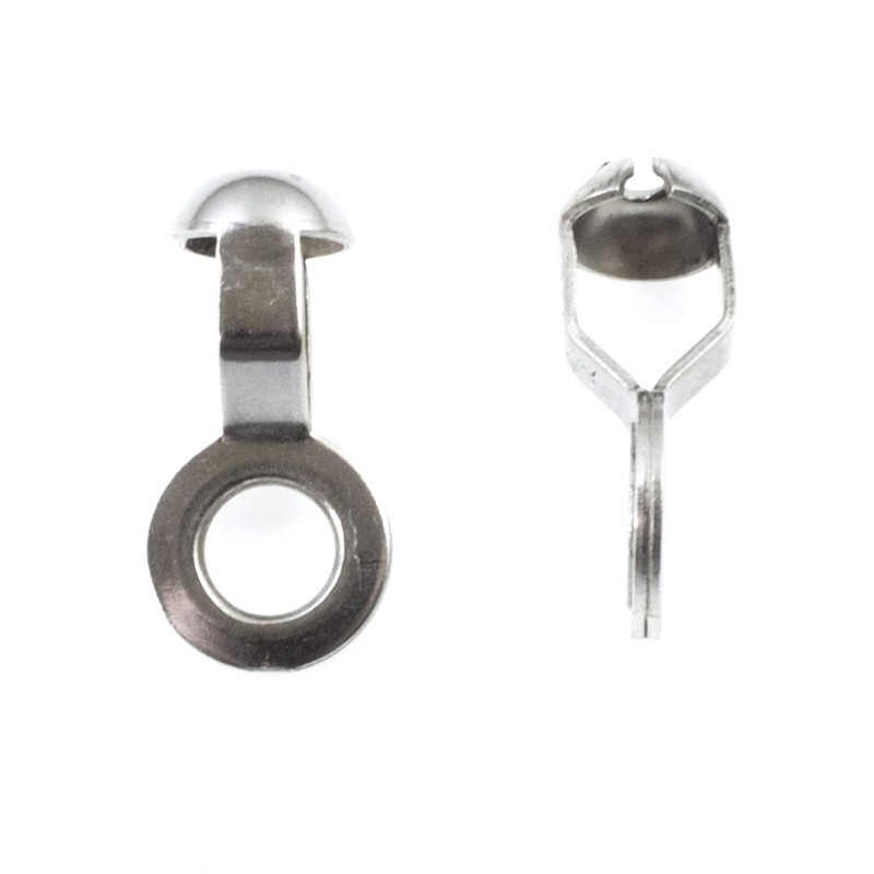 Ball Chain #6 Lamp/Fan Pull Loop Connectors-SILVER (10 pieces)