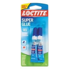 Loctite 1255800 Super Glue Gel, .07 oz. Tube, 2/Pack