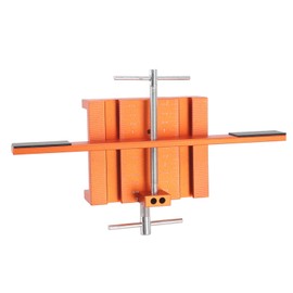 Cabinet Door Mounting Jig Aluminum Alloy Cabinet Hardware Jig Tool with Support Arm and Clamp for Extra Support