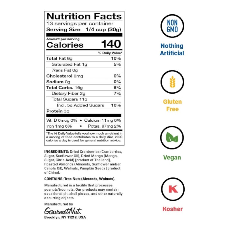 Gourmet Nut Power Up Mega Omega Trail Mix from Gourmet