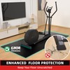 Treadmill Mat, 7'x3'/6'x3'/6'x2.5'/5.6'x2'/4'x2', 6mm Thick Exercise Equipment Gym Mat for