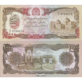 Banknote Afghanistan Pick-number: 61c uncirculated 1991 1.000 Afghanis (money for collectors - no means of payment)
