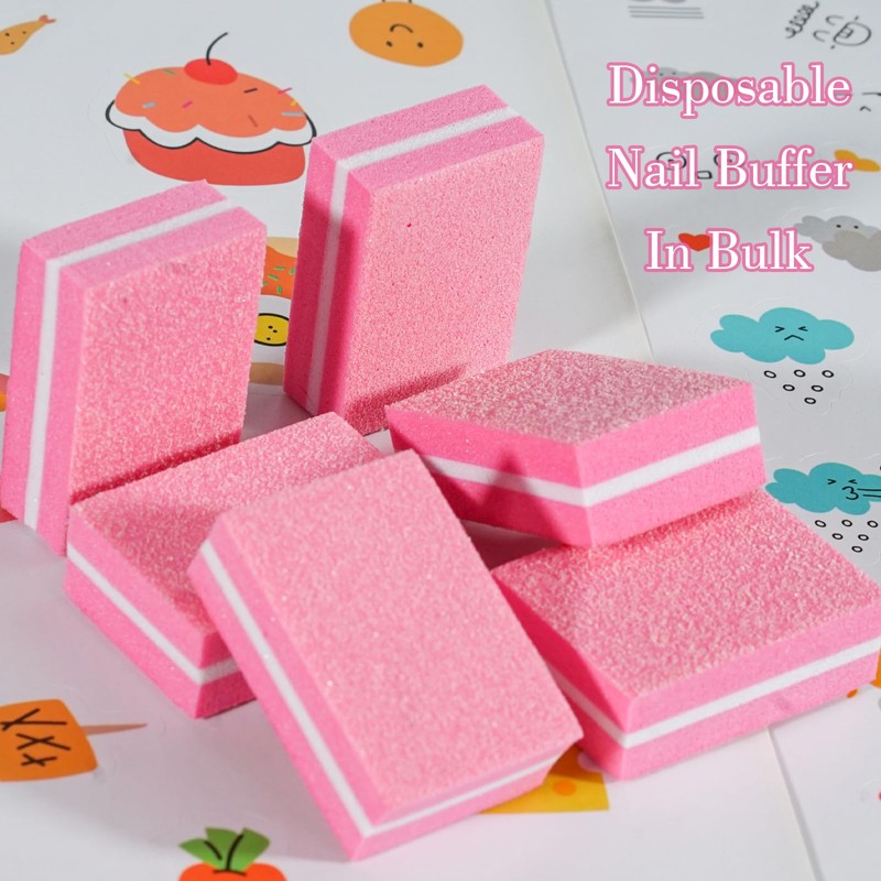 Nail Buffer, 50 Pieces 100/180 Grit Mini Buffer Block Nail