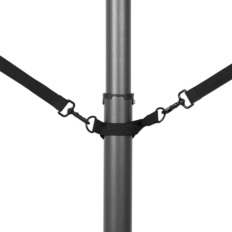 Kingsleeve Wind protection for cantilever parasols, robust metal hooks, variable,