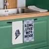 Dimurela Blue Long Live Boyhood Kitchen Towels Set of 2,
