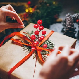 DR.DUDU 48 Pack Red Berry Stems, 8 Inch Artificial Berries Decor for Christmas Tree Picks and Filler, DIY Wreath Garland Christmas Ornaments