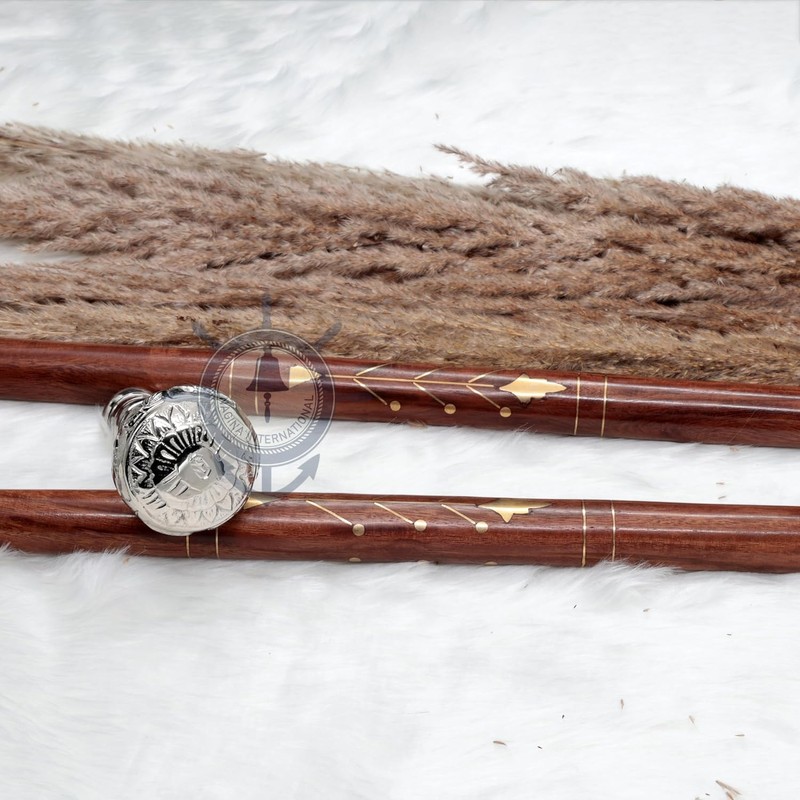 Premium Chromed Deluxe Walking Sticks | Rosewood Crafted Walking Cane
