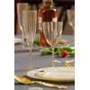 Posh Setting 7oz, Gold Gliter Plastic Wine Glasses Hard Plastic