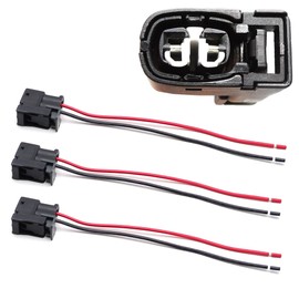 iJDMTOY 3pc Female 2-Way Engine Spark Ignition Coil Connector w/ 6-Inch Pigtail Wiring Compatible with Lexus/Toyota 3.0L V6 Engine: 1JZGTE 2JZGTE 2JZGE, Replace OEM 90919-02215