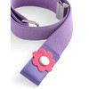 Olata Girls’ Elasticated Flower Belt (1-6 Years). Red