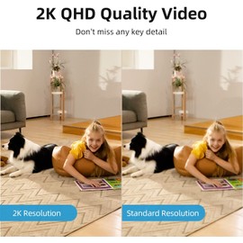 AOSU Indoor Camera 4MP Pack of 2, Pet Camera with Motion Tracking, Baby Monitor Supports 360° Pan-Tilt Scenes Preset, One-Touch Calling, Security Camera Indoor Work with 5G/2.4G WiFi, Work with Alexa