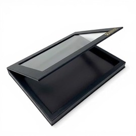 Z Palette Paleta de maquillaje magnética vacía de color negro profundo extra grande con ventana transparente