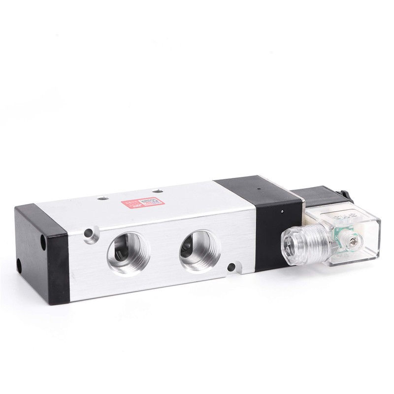 SNS Electric Solenoid Valve 5/2 Port 1/2 NPT Inlet Single