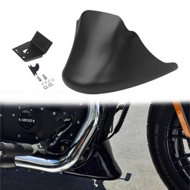 AQIMY Motorcycle Front Chin Spoiler Air Dam Fairing Cover with Mounting Bracket for Harley Sportster XL 883 1200 2004-2014