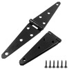 Hordion 4Pcs Strap Hinge Shed Door Hinges, 5 Inch Heavy