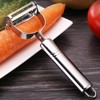 Julienne Peeler，Stainless Steel Vegetable Peeler,Double-Sided Blade Vegetable Julienne Cutter and