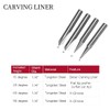 Engraving CNC Wood Carving Router Bit 1/4 Shank 15°/20°/60°/90° Engraving
