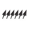 toparchery 12pc Black Screw Archery Broadheads Arrowheads Hunting Broad Head