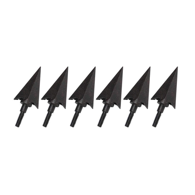 toparchery 12pc Black Screw Archery Broadheads Arrowheads Hunting Broad Head