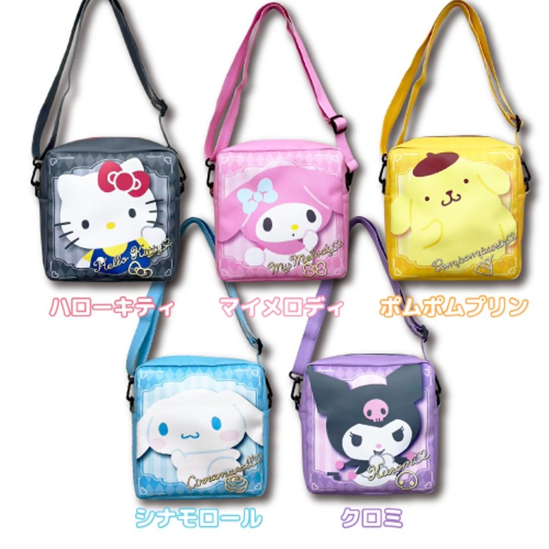 Hatayama Shoji Sanrio Printed Pochette with Clear Window, Favorite Chromi,