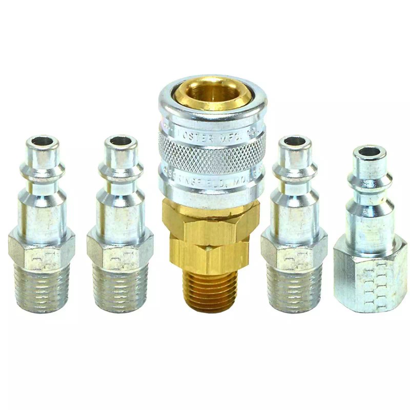 Foster 5pc Heavy Duty Quick Coupler Set Air Hose Connector