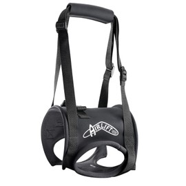 Airlift One Back end Support Harness, Lift, Mobility, Support for Dogs and Cats.Lifting Back Legs, Adjustable Handles Arthritis/Rehab Black, Small 13"-17