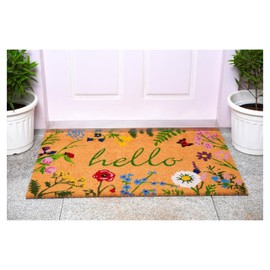 Calloway Mills 105993048 Floral Hello Doormat, 30"x48"