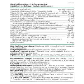 Platinum Naturals Platinum Naturals Easymulti Teen for Young Women, 60 Softgels, Comprehensive Multivitamin with Iron, Vitamin B6 & B12, D3, Calcium, Support Brain Health & Skin, Nutritional Supplement for Teen Girls