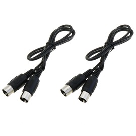ZZHXSM - MIDI cable 3ft black male to male 5pin for MIDI keyboards, electronic pianos, external sound cards, synthesizers