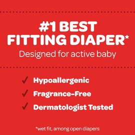 Huggies Little Movers Baby Diapers, Size 6 (35+ lbs), 84 Ct