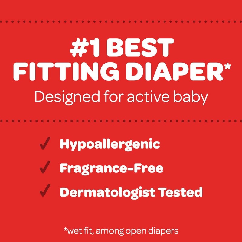 Huggies Little Movers Baby Diapers, Size 6 (35+ lbs), 84