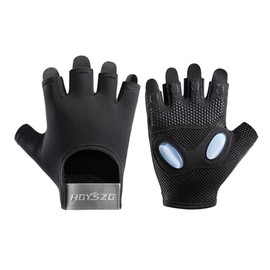 SUJAYU Workout Gloves for Women & Men, Gym Weight Lifting Gloves (Black, Large)