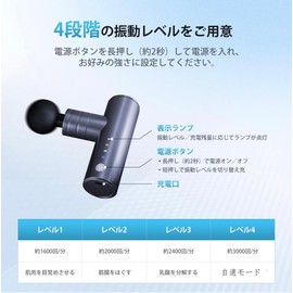 Myofascial Release, Mini, Lightweight, 4 Levels of Strong Vibration Modes, Muscle Relax, 4 Types of Heads, Full Body Refreshing Tool, Storage Case Included, Portable, Convenient Exercise Aid, Perfect
