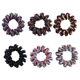 Vctitil 7 Pack Spiral Hair Ties For Women, No Crease Spiral Hair Ties Hair Bands, Ponytail Hair Band For Thick Or Thinning Hair