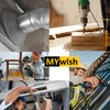 Mywish 75Pcs #10 × 3-1/2" Phillips Truss Head Wood Screws,
