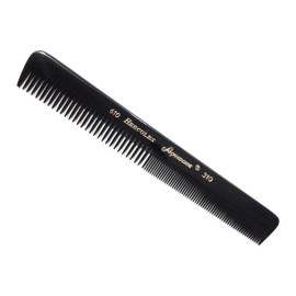 Hercules Sägemann 610-310 Professional Men's Comb Natural Rubber Pocket Comb Beard Comb with 2 Teeth Coarse + Fine 6 Inches Hair Comb